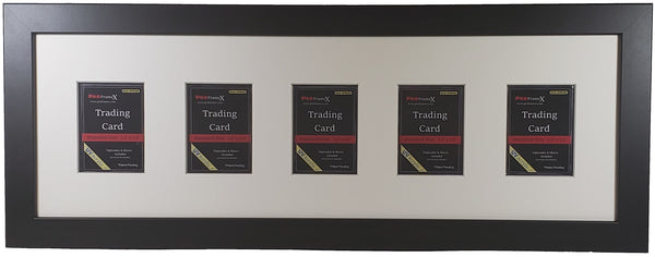 Toploader Card Holder FRAME (5 - Card) WHITE MAT Wall Display (UV Protection)